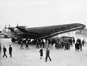 Lufthansa Junkers G-38 Airliner at Croydon During a Tria? Lufthansa Junkers G-38 Airliner at Croydon During a Tria?