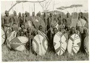 Lumbwa Spearmen, Eastern Kenya, East Africa Lumbwa Spearmen, Eastern Kenya, East Africa