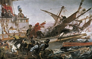 LUNA Y NOVICIO, Juan (1857-1899). Naval Battle LUNA Y NOVICIO, Juan (1857-1899). Naval Battle