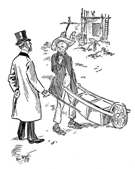 Lunatic Asylum humour - Upside down wheelbarrow Lunatic Asylum humour - Upside down wheelbarrow