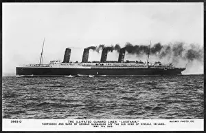 Lusitania Ship Prints: Lusitania in 1908
