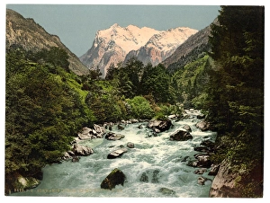Lutschinen and Wetterhorn, Bernese Oberland, Switzerland Lutschinen and Wetterhorn, Bernese Oberland, Switzerland