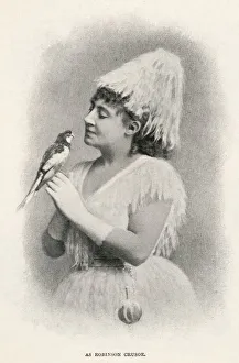 Lydia Thompson in the role of Robinson Crusoe. Date: 1899 Lydia Thompson in the role of Robinson Crusoe. Date: 1899