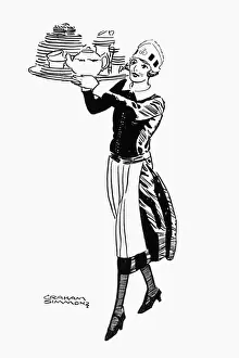 Lyons Tea Waitress Print