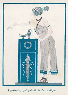 Lysistrata Print: Athenian Women's Rights Advocate