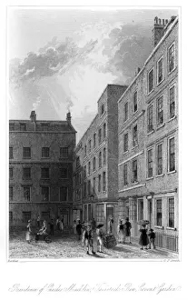 18th Century Print of Charles Macklin's Covent Garden Home
