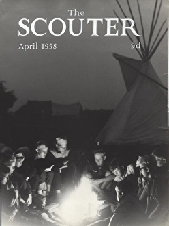 Magazine cover, boy scouts in camp, Denmark Magazine cover, boy scouts in camp, Denmark