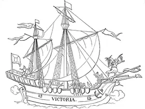MAGELLAN's Caravel Victoria Print, 1519-1521