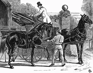 Horse Drawn Carriages History Prints: Mail Phaeton 1872