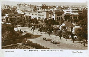 Casablanca Collection: Main Post Office and Automobile Club, Casablanca, Morocco