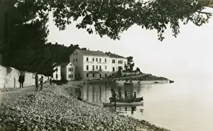 Croatian Historical Landmarks Prints: Makarska - Croatia - Hotel Osejava