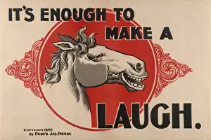 American Advertising Art Prints: Its enough to make a horse laugh