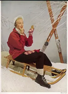 Skiing In The Snow Prints: Make up Moment in the Snow