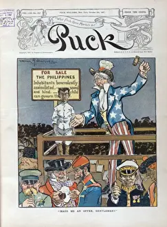 Uncle Sam Cartoon Prints: Make me an offer, gentlemen