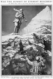 Mallory and Irvine at the Second Step, Everest, 1924 Mallory and Irvine at the Second Step, Everest, 1924
