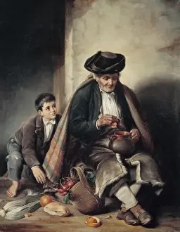 Oil On Canvas Art History Prints: Man and boy