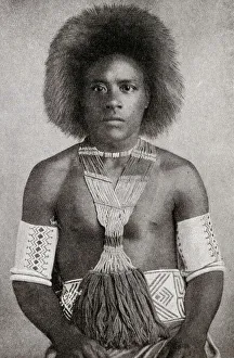 Man of Mangareva, Gambier Islands, French Polynesia Man of Mangareva, Gambier Islands, French Polynesia