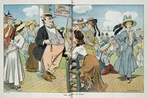 Puck Magazine Cartoons Online Prints: The only man in sight