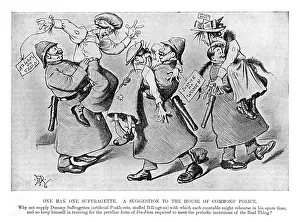 Women's Suffrage History Prints: One man, one suffragette