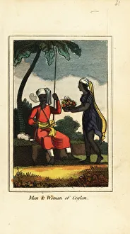 Man and woman of Ceylon (Sri Lanka), 1818 Man and woman of Ceylon (Sri Lanka), 1818