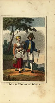 Man and woman of Murcia, Spain, 1818 Man and woman of Murcia, Spain, 1818
