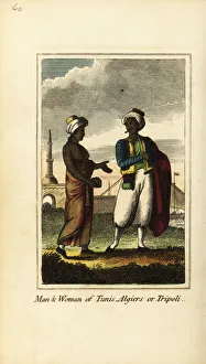 Man and woman of Tunis, Algiers or Tripoli, 1818 Man and woman of Tunis, Algiers or Tripoli, 1818