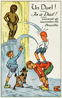Manneken Pis Postcard Album - A Duel Manneken Pis Postcard Album - A Duel