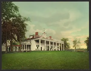 Nineteenth Century History Prints: The Mansion, Mount Vernon