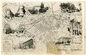 Map of the 17th Arrondissement, Paris, France Map of the 17th Arrondissement, Paris, France