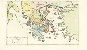 Map of Ancient Greece at the time of Xerxes's invasion Map of Ancient Greece at the time of Xerxes's invasion