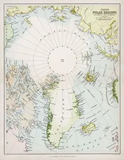Arctic Circle Print C1880 Map