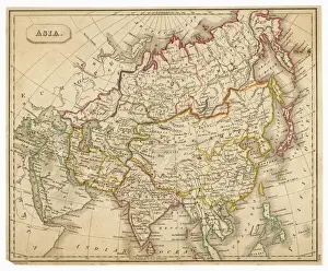 Historical Asian Cartography Prints: MAP / ASIA 1827