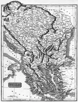 Historical Maps Of Turkey Prints: Map Balkans