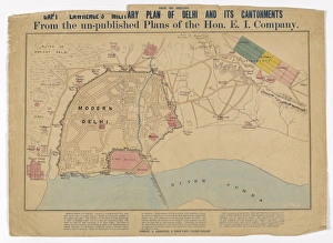 Map: Capt Lawrences Military Plan of Delhi Map: Capt Lawrences Military Plan of Delhi
