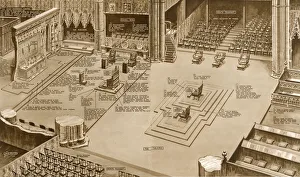 Map of the Coronation ritual within Westminster Abbey Map of the Coronation ritual within Westminster Abbey