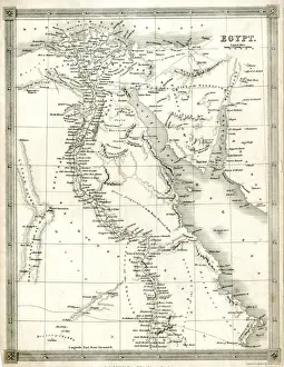 Prints of Map of Egypt. 1841 Map Prints: 1841 Map of Egypt Print by John Arrowsmith