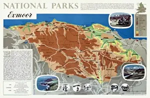 Exmoor National Park Print circa 1950
