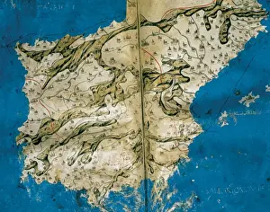 Ptolemy Map Prints: Map of the Iberian Peninsula