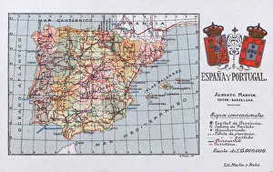 Map of the Kingdoms of Spain and Portugal Map of the Kingdoms of Spain and Portugal