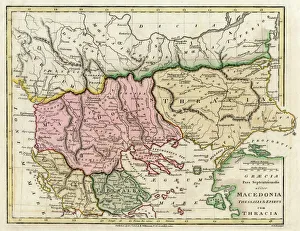 Map of the Macedonian and Thracian Empire Map of the Macedonian and Thracian Empire