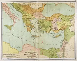 Roman Empire Map Print - St Pauls Journeys