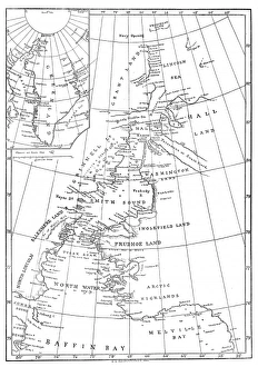 Map of Smith Sound and Greenland, 1875 Map of Smith Sound and Greenland, 1875