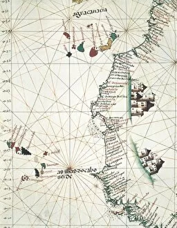 Maps Collection: Map of the West of African coast with the Islands