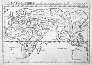 Herodotus World Map Print