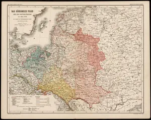 Prints of A German map of Poland and its neighbours in the late 18th century Poland Prints: Poland 1772 Map Print