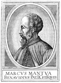 Prints of MARCO BENAVIDES Illustrious Italian citizen of Mantua. Date: 1489 - 1582 Mantua Prints: Marco Benavides: 16th Century Italian Portrait Print