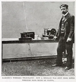 Marconi's wireless telegraph message, Dover 1899 Marconi's wireless telegraph message, Dover 1899