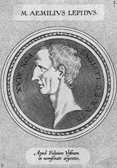 Ancient Roman Statesman Prints: Marcus Aemilius Lepidus
