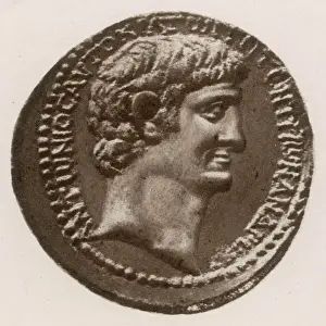 Curly Hair Portraits Prints: Marcus Antonius / Coin