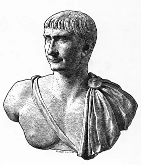 Ancient Roman Leaders Prints: Marcus Ulpius Trajanus